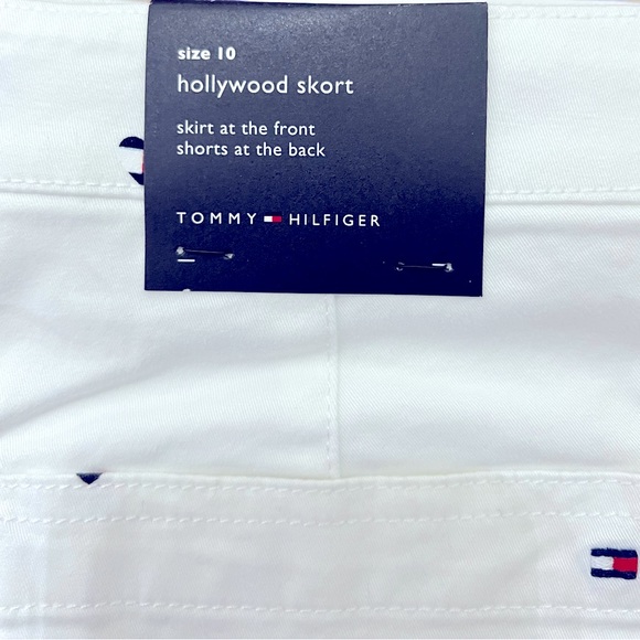 Tommy hilfiger Womens Twill Skort Mini Embossed heart ❤️ Logo - Picture 5 of 6